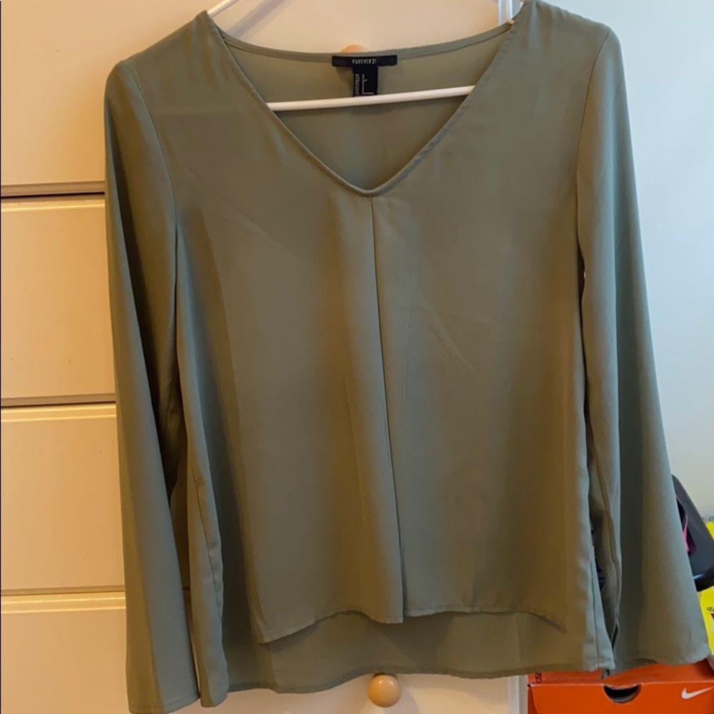 Light olive green blouse